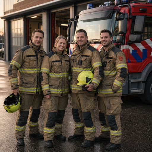 Team Nederlandse brandweerlieden